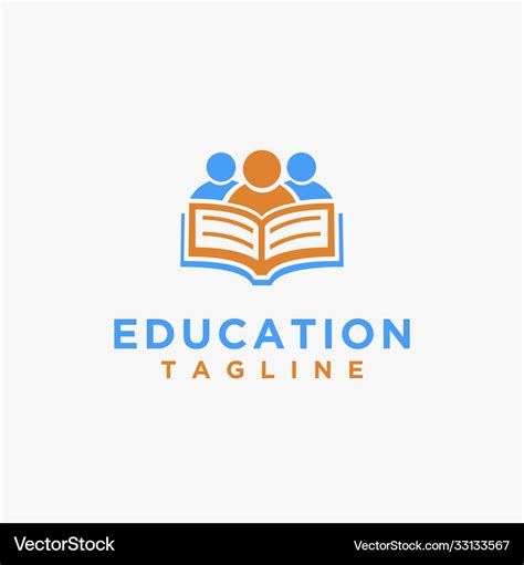 Abstract Book And Group Study Logo Icon Template Vector Image