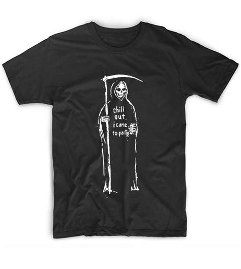 Grim Reaper Chill Out I Came To Party T Shirts Clothfusion Tees Essential T Shirts