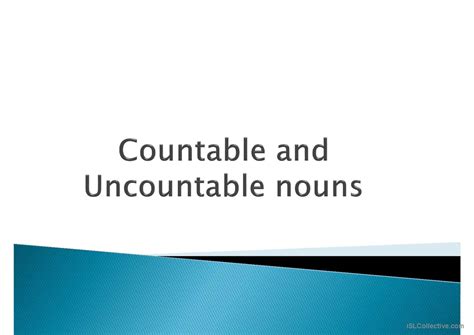 Countable And Uncountable Nouns So English ESL Powerpoints