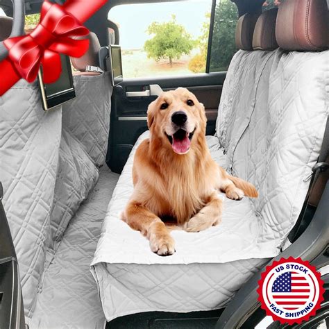 Deluxe Quilted And Padded Car Seat Cover For Dog Pet Extra Length