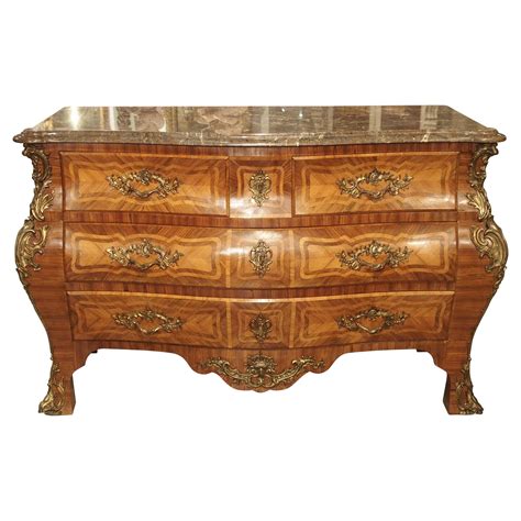 Grand Antique Louis Xv Style French Commode With Bronze Mounts And