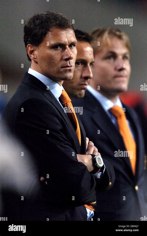 soccer fifa world cup 2006 qualifier group one holland v finland l r holland coach marco