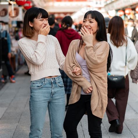 Free Photo Pretty Asian Girls Laughing Together
