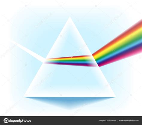 Spectrum Prism With Light Dispersion Effect Stock Vector Image By