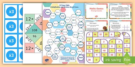 Printable Multiplication Games Pack Ks2 Teacher Made