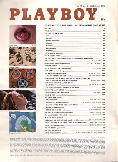 Lot U S Playboy September 1972 Edition Intact