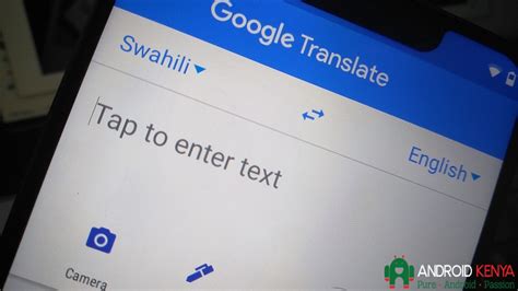 Once the application and languages have been installed, launch the app. Google Translate Instant Camera feature now supports Swahili