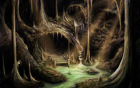Fantasy Cave Wallpaper And Background Image 1680x1050