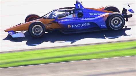 Raw Video Indycar Red Bull Aeroscreen Testing At Indy Youtube
