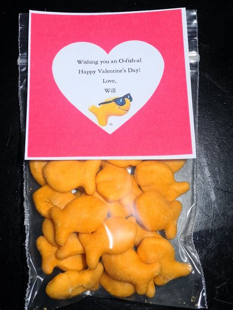 The most beautiful woman in your life deserves a piece of. Be Different...Act Normal: 8 Goldfish Cracker Valentine Ideas