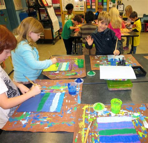 Zilker Elementary Art Class 1st And 2nd Grade Eric Carle Collages