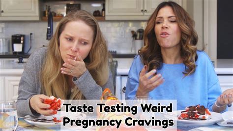 Taste Testing Weird Pregnancy Cravings Youtube