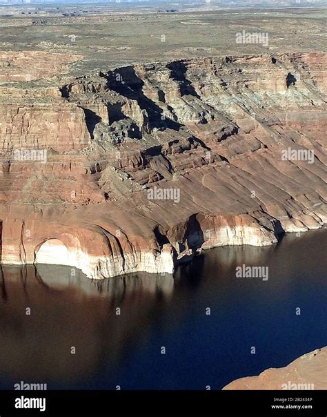 Aerial View Of Lake Powell Reservoir In The Glen Canyon National