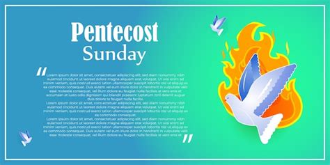 Premium Vector Vector Illustration Concept Of Pentecost Sunday Banner
