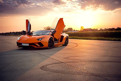 Orange Lamborghini Aventador 4k Hd Cars 4k Wallpapers Images
