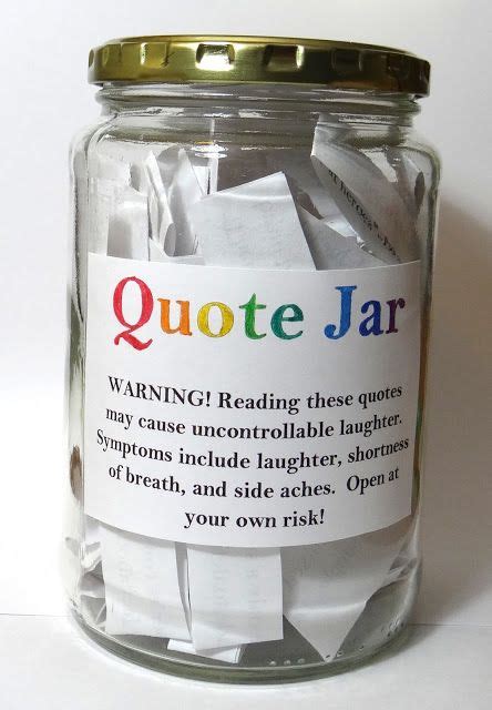 Ambers Craft A Week Blog Diy Quote Jar Quote Jar Diy Quotes