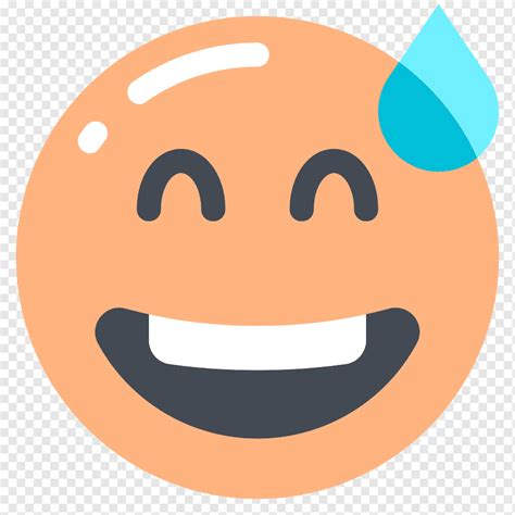 Grinning Face Sweat Emoji Icon Png Pngwing