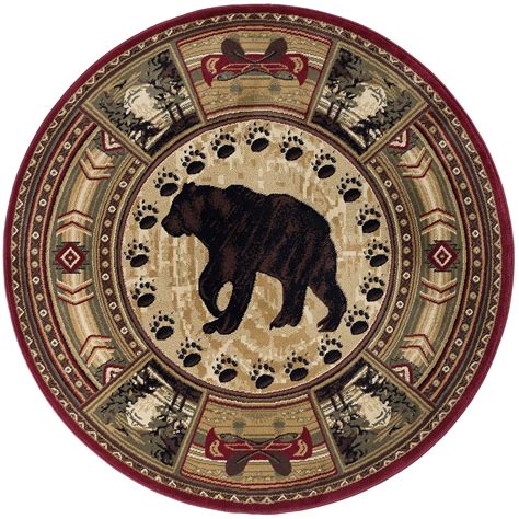 Shop wayfair.ca for all the best round area rugs. Alise Rugs Natural Lodge Novelty Lodge Round Area Rug - 7 ...