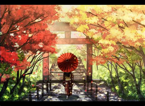 Autumn Scenery Zerochan Anime Image Board