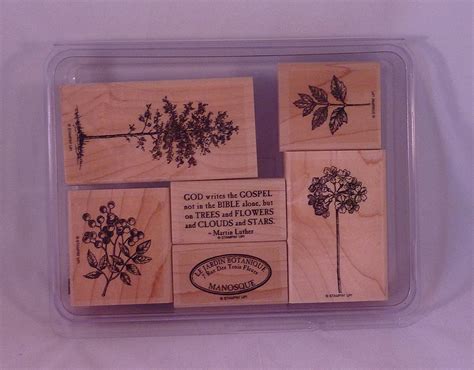 Amazon Com Stampin Up Le Jardin Botanique Set Of Decorative Rubber Stamps Retired Arts