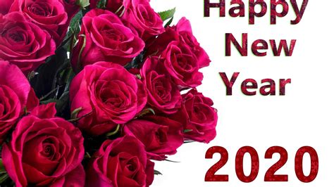 Free Download Happy New Year 2020 Red Roses Wallpapers Hd High Quality