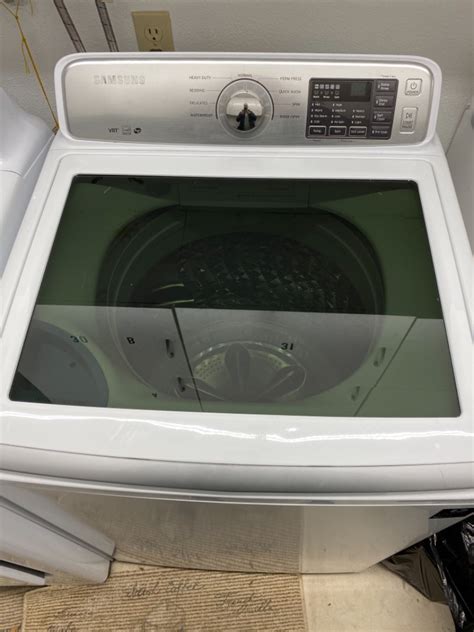 Lot 106 Samsung Top Loading Washing Machine Model Wa45h7000awa2