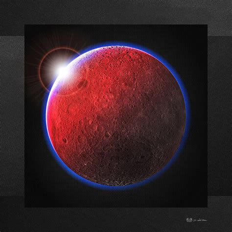 Blood Moon The Dark Side Of The Moon Digital Art By