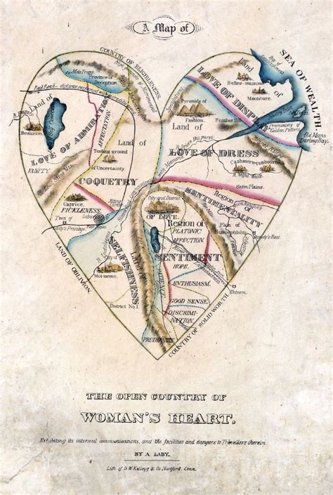 An 1830s Depiction Of Whats Inside A Womans Heart 20x200 Victorian
