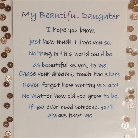 My Beautiful Daughter Poem Card Etsy Daughter Poems Prayers For My