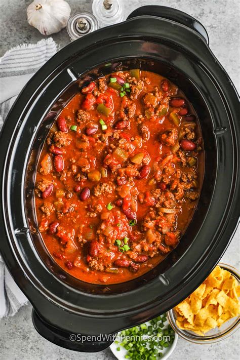 Easy Crock Pot Chili Recipe Be Yourself Feel Inspired