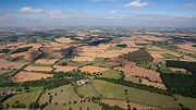 site of the Battle of Bosworth Field from the air | aerial photographs ...