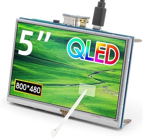 ELECROW Small Monitor 5 Inch QLED Resistive Touch Screen Monitor