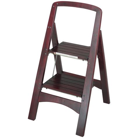 Cosco® Wood 2 Step Folding Ladder 618761 Ladders And Storage At