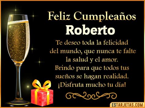 Feliz Cumpleaños Roberto Imágenes  Tarjetas Y Mensajes