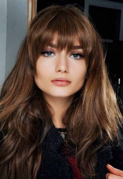 Hairstyles 2021 long hair with bangs. 109 Best Hairstyles for Girls that will Trend in 2021