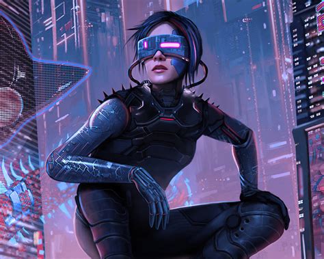 1280x1024 Sci Fi Cyberpunk 4k Woman 1280x1024 Resolution Wallpaper Hd