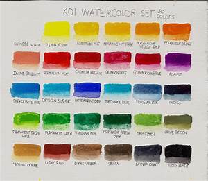 30 Color Koi Watercolor Pocket Field Sketch Box Review Sakuraofamerica
