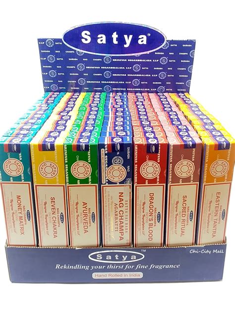 Buy 7 Pack105g Satya Nag Champa Incense Sticks Assorted T Set