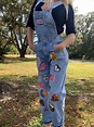 Vintage Overalls Patched Bib Overalls Reworked Custom - Etsy Canada