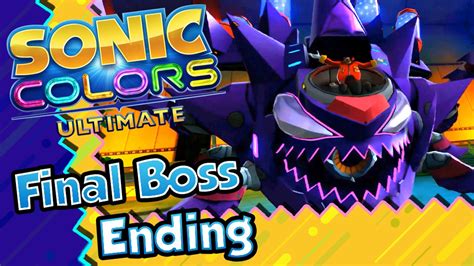 Sonic Colors Ultimate Walkthrough Part 9 Ps4 Final Boss Ending