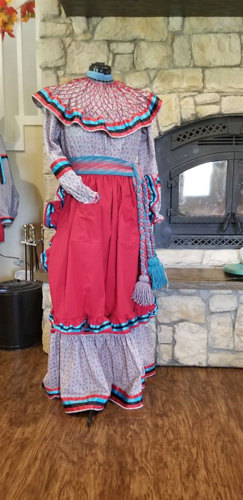 Womans Chickasaw Stomp Dance Skirt By Mary Shackleford Ribbon Dress