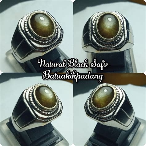 Natural Black Safir Harga Terjangkau - Batu Akik Padang