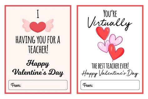Valentines Message For Teacher