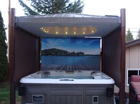 25 Most Mesmerizing Hot Tub Cover Ideas For Ultimate Relaxing Time Godiygo Hot Tub Gazebo