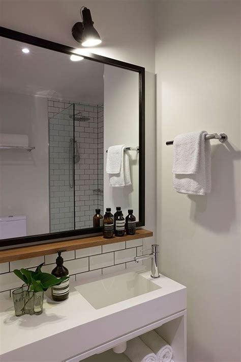 44 Gorgeous Bathroom Mirror Design Ideas Bathroom Mirror With Shelf