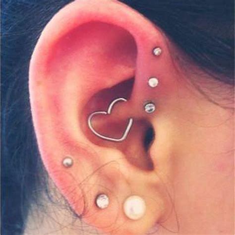 Wired Heart Ear Piercing For Daith Earring Rook Piercing Cartilage