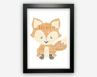 Personalised Cat Lover Gift Word Art Wall Room Decor Prints Etsy