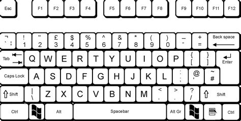 Free Printable Computer Keyboard Templates