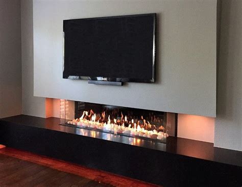 Linear Fireplaces Modern And Frameless Flare Fireplaces