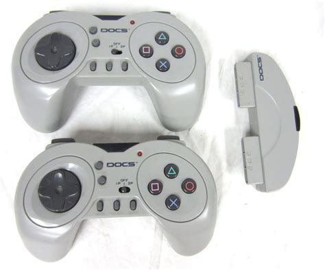 Docs Wireless Playstation One 1 Game Ps1 Controller Pair Bundle With